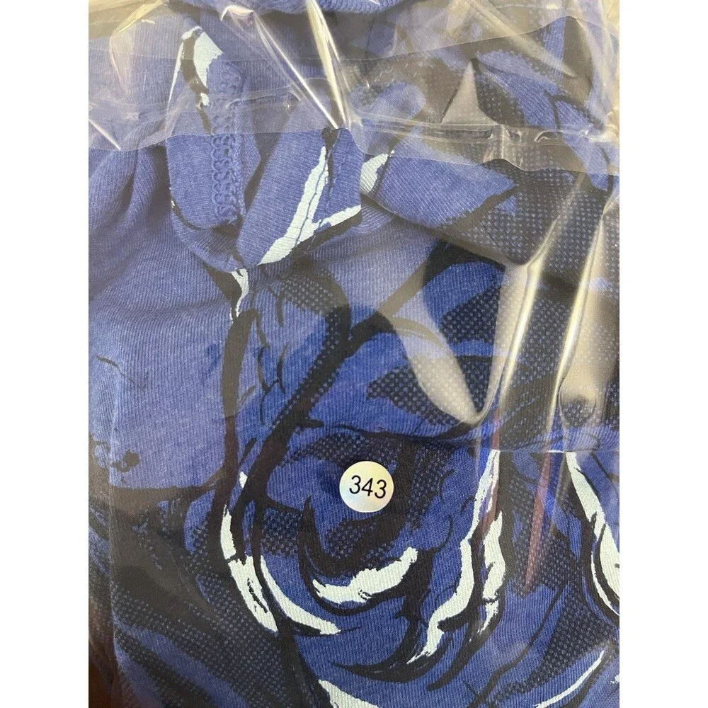 Cat & Jack Unisex Kids T-Shirt XS (4/5) Blue Long Sleeve Dragon Crew Cotton